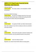 QBM UCF Final Exam Assorted terms Questions And Answers&period;docx