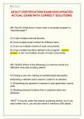 GFACT CERTIFICATION EXAM 2025 UPDATED  ACTUAL EXAM WITH CORRECT SOLUTIONS