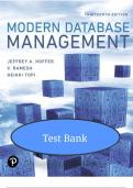 Test Bank for Modern Database Management&comma; 13th Edition by Heikki Topi&comma; Jeffrey A&period; Hoffer & Ramesh Venkataraman &ndash; Complete Study Guide & Verified Exam Prep