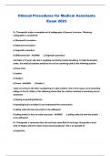 Clinical Procedures for Medical Assistants &ndash; 10th Edition &lpar;Bonewit-West&rpar; &ndash; Test Bank &ndash; Complete Exam Material