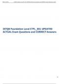 Exam &lpar;elaborations&rpar; ISTQB Foundation Level CTFL&lowbar;001  