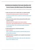 ScribeAmerica Outpatient Final exam Questions And  Correct Answers &lpar;Verified Answers&rpar; Plus Rationales  The questions cover common outpatient clinical knowledge&comma; documentation&comma; and scribing essentials