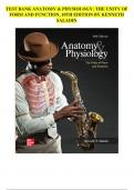  Anatomy & Physiology&colon; The Unity of Form and Function &lpar;10th Edition&rpar; &ndash; Kenneth Saladin ISBN 978-1266145315&ndash; Complete Test Bank with Answers