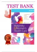  Maternity & Women&rsquo;s Health Care &lpar;11th Edition&comma; Lowdermilk&rpar; &ndash; Test Bank Chapters 1&ndash;36 with Detailed Explanations