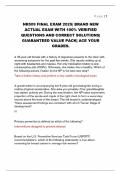 NR509 FINAL EXAM 2025&vert; BRAND NEW ACTUAL EXAM WITH 100&percnt; VERIFIED QUESTIONS AND CORRECT SOLUTIONS&vert; GUARANTEED VALUE PACK&vert; ACE YOUR GRADES&period;