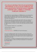 CEA EXAM AND PRACTICE EXAM QUESTIONS  2025 NEWEST ACTUAL EXAM COMPLETE 620  EXAM QUESTIONS WITH DETAILED VERIFIED  ANSWERS &lpar;100&percnt; CORRECT ANSWERS&rpar;  &sol;ALREADY GRADED A&plus; 