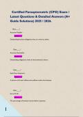   Certified Paraoptometric &lpar;CPO&rpar; Exam &sol; Latest Questions & Detailed Answers &lpar;A&plus; Guide Solutions&rpar; 2025 &sol; 2026&period;      