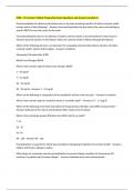 RTBC - IV Contrast- Patient Preparation Exam Questions and Answers Graded A&plus;