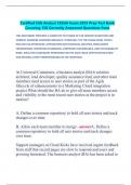 Certified ESG Analyst CESGA Exam 2025 Prep Test Bank  Covering 150 Correctly Answered Questions from  THIS DOCUMENT PROVIDES A COMPLETE TEST BANK OF 150 VERIFIED QUESTIONS AND  CORRECT ANSWERS COVERING MODULES 1 THROUGH 7 OF THE CESGA EXAM&period; TOPICS  INCLUD