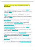 Florida FO1 Practice Test 1 2025&sol; 2026 COMPLETE SOLUTIONS&period;