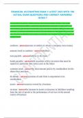 FINANCIAL ACCOUNTING EXAM 1 LATEST 2025 WITH 180 ACTUAL EXAM QUESTIONS AND CORRECT ANSWERS/ INTRO T THIS DOCUMENT INCLUDES 40+ VERIFIED PRACTICE QUESTIONS AND ANSWERS FOR WGU S C483 COURSE, FOCUSING ON FINANCIAL MARKETS, INSTITUTIONS, AND REGUL