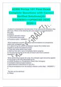 AORN Periop 101 Final Exam Complete Questions with Correct Verified Solutions&vert;&vert;A&plus; GRADED&excl;&excl;&excl;<<UPDATED 2025- 2026>>