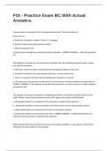FOI - Practice Exam BC With Actual Answers&period;
