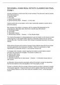 ROCKWELL EXAM REAL ESTATE CLASSES WA FINAL EXAM 1