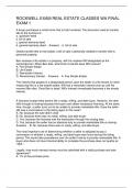 ROCKWELL EXAM REAL ESTATE CLASSES WA FINAL EXAM 1