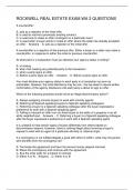 ROCKWELL REAL ESTATE EXAM WA 2 QUESTIONS