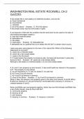 WASHINGTON REAL ESTATE ROCKWELL CH&period;2 QUIZZES