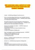 NEW &lpar;2025&sol;2026&rpar; LEGAL ASPECTS OF CODE ADMINISTRATION EXAM QUESTIONS AND CORRECT ANSWERS