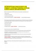 ACSM EP Exam &ndash; 392 Verified Questions and Correct Answers &ndash; 2025&sol;2026 Update &ndash; Rated A&plus;