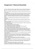 Assignment 1 Diamond Essentials NEWEST 2025&sol;2026 ACTUAL EXAM COMPLETE QUESTIONS AND CORRECT DETAILED ANSWERS &lpar;VERIFIED ANSWERS&rpar; &vert;ALREADY GRADED A&plus;&vert;&vert;BRAND NEW&excl;&excl;