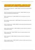 LEAD-BASED PAINT ABATEMENT PRACTICE TEST QUESTIONS WITH CORRECT ANSWERS 2025&sol;2026