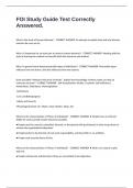 FOI Study Guide Test Correctly Answered&period;