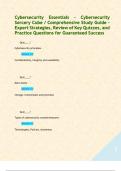 Cybersecurity Essentials - Cybersecurity Sorcery Cube &sol; Comprehensive Study Guide &ndash; Expert Strategies&comma; Review of Key Quizzes&comma; and Practice Questions for Guaranteed Success    