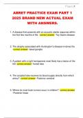 ABRET PRACTICE EXAM PART 1  2025 BRAND NEW ACTUAL EXAM  WITH ANSWERS&period; 