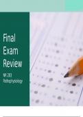 Chamberlain&vert;  NR 283 Pathophysiology &vert; Final Exam Review  &vert; With 100&percnt; Accurate &comma; Professor Verified Solutions & Rationales  &vert; GUARANTEED SUCCESS