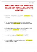 ABRET-EEG PRACTICE EXAM 2025  BRAND NEW ACTUAL EXAM WITH  ANSWERS&period;