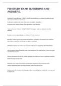 FOI STUDY EXAM QUESTIONS AND ANSWERS&period;