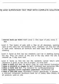 NJ Lead Supervisor Test Prep exam with complete solutions