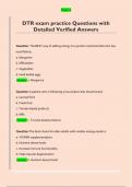 DTR exam  Questions with Detailed Verified Answer
