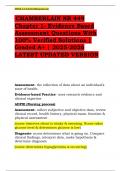 CHAMBERLAIN &vert; NR 449 Chapter 1 &vert; Evidence Based Assessment Questions With 100&percnt; Verified Solutions &vert; Graded A&plus; &vert; 2025-2026 LATEST UPDATED VERSION 
