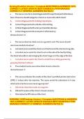 Nursing Predictor Version 1 &ndash; Complete Questions & Answers &lpar;100&percnt; Correct&rpar; &vert; Latest Update & Verified A&plus; Rated Exam Solution