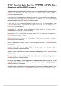 CMRP Baseline Quiz Overview UPDATED ACTUAL Exam Questions and CORRECT Answers
