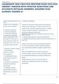 Exam &lpar;elaborations&rpar; LEADERSHIP HESI 