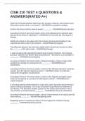 CISB 210 TEST 4 QUESTIONS & ANSWERS&lpar;RATED A&plus;&rpar;