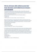 NR 511 CEA Exam 2025&ndash;2026 Clinical Encounter Assessment Accurate Real Exam Questions and Verified Correct Answers JUST RELEASED