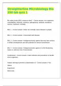 Straighterline Microbiology Bio 250 lab quiz 1 