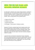 HESI 799 RN Exit Newest Exam with accurate detailed answers 