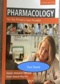 Test Bank for Pharmacology for the Primary Care Provider&comma; 4th Edition by Marilyn Winterton Edmunds &lpar;2014&rpar; &ndash; Complete Chapters 1&ndash;73 &vert; Verified Study Guide & Exam Prep"