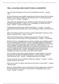 FBLA JOURNALISM QUESTIONS & ANSWERS