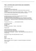 FBLA JOURNALISM QUESTIONS & ANSWERS