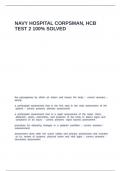 NAVY HOSPITAL CORPSMAN&comma; HCB TEST 2 100- SOLVED
