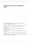 HCB TEST 2 WITH ALL NEEDED TO PASS