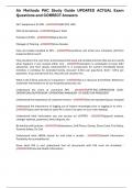 AirMethods PAC Study Guide UPDATED ACTUAL Exam Questions and CORRECT Answers