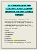 PATHOLOGY ROBBINS AND COTRAN GIT ACTUAL 2025&sol;2026 QUESTIONS AND 100&percnt; CORRECT ANSWERS