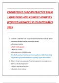 Compilation bundle for PROGRESSIVE CARE RN PRACTICE EXAMS QUESTIONS AND CORRECT ANSWERS &lpar;VERIFIED ANSWERS&rpar; PLUS RATIONALES 2025