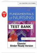 Essentials for Nursing Practice &ndash; Test Bank &lpar;9th Edition&comma; Patricia A&period; Potter et al&period;&rpar; &vert; Full Chapter-by-Chapter Question Set